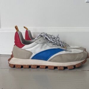 Oncept 9.5  Ladies Stylish Sneakers - White, Blue, Red